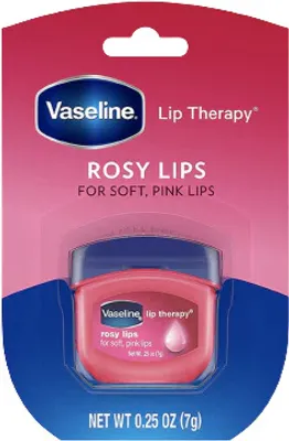 Produktbild von Vaseline | Lip Therapy 7g - Lippen- und Körperbalsam, Kosmetische Vaseline, Rosenduft, Ideal für den Winter
