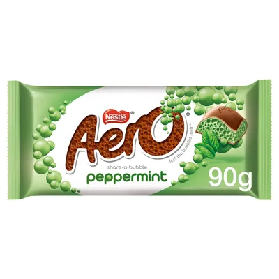 Produktbild von Nestle Aero Peppermint Minze Schokolade 90g - Luft Schokolade