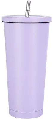 Obrázek produktu pro Cestovní hrnek o objemu 750 ml, dvoustěnný hrnek z nerezové oceli, vakuově izolovaná láhev na vodu, izolovaný hrnek na vodu a kávu, dvoustěnný hrnek s brčkem, štětcem a víčkem