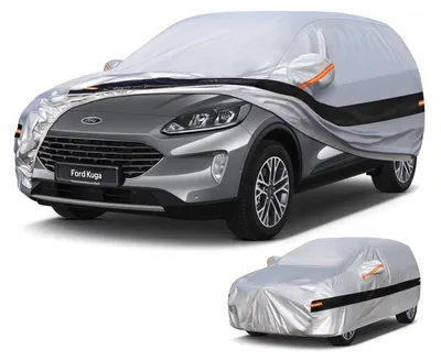 Obrázok produktu pre Ochranný obal na auto SUV, 10 vrstiev, vodotesný, striebornej farby, určený pre model Ford Kuga (ročníky 2012-2025)
