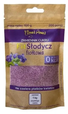 Zdjęcie produktu dla FIT SODYCZ FIOKOWA 100 g - FLOWER POWER