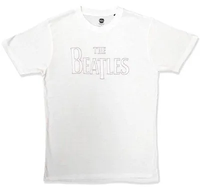 Immagine prodotto di The Beatles | Maglietta ufficiale della band | Logo a goccia (ricamato), Piccolo, Bianco