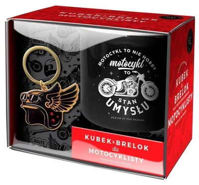 Produktbild von Zestaw kubek + brelok Hobby-Motocykl