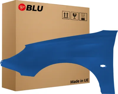 Image de BLU Aile Compatible avec Peugeot 206 KMH Gauche Blau Grand Pavois | 1998-2009 | Avant | Peint| Pr?t ? Monter | Acier