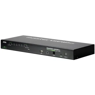 Image de ATEN KVM on the NET CS1708i - Commutateur KVM - PS/2, USB - 8 ports - 1 utilisateur local - 1 utilisateur IP - 1U - externe - empilable (CS1708i)