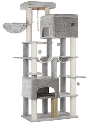 Produktbild von Kratzbaum – Katzenkratzbaum – Katzenbaum – Kratzmöbel – Katzhaus – XXL, 200 cm hoch