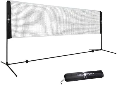 Produktbild von Hoopomania Badmintonnetz, Federballnetz, Volleyballnetz für den Garten 5m