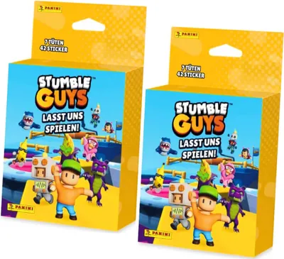 Produktbild von Stumble Guys Sticker (2025) - Lasst uns spielen! Sammelsticker - 2 Blister