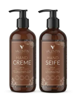 Produktbild von VALENTIN Kosmetik 2er Pack (Duo) Handcreme/-seife Mandarine & Jasmin 300ml