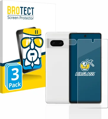 Produktbild von 3x BROTECT Schutzglas für Google Pixel 7 (Display+Kamera) Schutzfolie Panzer Folie Glas Display Schutz klar