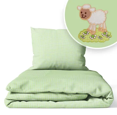 Produktbild von Kinderbettwäsche 100x135 Baumwolle Baby Bettwäsche Set 100x135 + 40x60 Kissenbezug Jungen & Mädchen Kleinkind Bettbezug