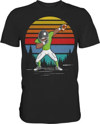 Produktbild von Dabbing American Football Spieler T-Shirt – Black / L