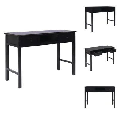 Obrázok produktu pre vidaXL Stôl čierny 110×45×76 cm drevo - Stoly