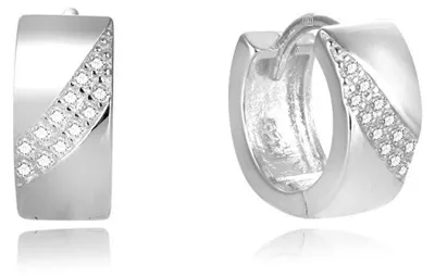 Produktbild von Charming silver round earrings AGUC2674