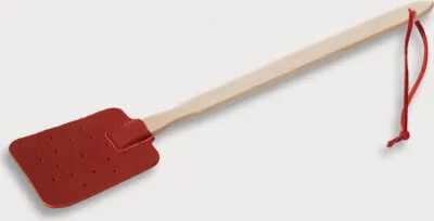 Immagine prodotto di Scacciamosche, rosso, con cinturino in pelle di legno 46 cm