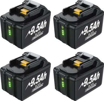Immagine prodotto di Batteria di ricambio compatibile Makita, BL1830 18V Li-Ion, 9,5Ah/9500mAh, blu cielo, adatta per elettroutensili BL1860/BL1890