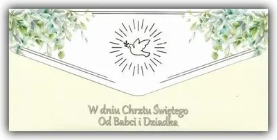 Obrázek produktu pro Křestní obálka od babičky a dědečka