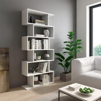 Immagine prodotto di Clisi - Libreria, 80x25x191h cm Bianco, 5 Ripiani