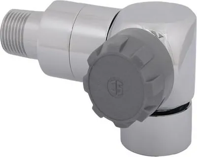 Produktbild von Js Thermostatventil Winkeleckform Anschl.re,Dn15,1/2",Pol.verchromt