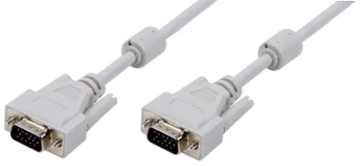 Produktbild von LogiLink VGA Kabel mit Ferritkernen, grau, 5 m