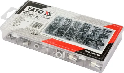 Zdjęcie produktu dla Yato YT-36460, Aluminium, 150 szt.