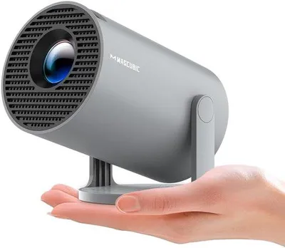 Zdjęcie produktu dla Mini-projektor 4K | Inteligentny projektor z Wi-Fi 6 5G i Bluetooth 5.4 | Mini-projektor Full HD 1080P | 200 ANSI, 8000 lumenów | Automatyczna korekcja trajektorii obrazu