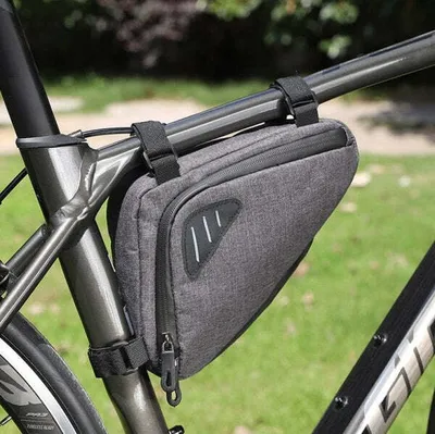 Produktbild von Fahrrad Sattel Tasche Halterung Befestigung wasserfest in Grau