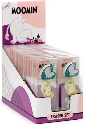 Produktbild von Set mit 3 Mumin-Radiergummis
