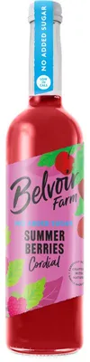 Obrázok produktu pre Belvoir Summer Berries sirup bez pridaného cukru 500 ml - nízkokalorický a prírodný