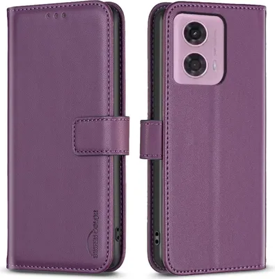Produktbild von Motorola Moto G04(s) / G24 / E14 Hülle - BINFEN Klapphülle - Violett