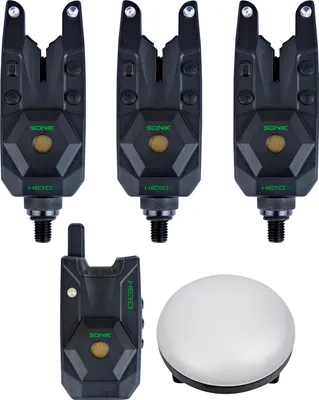 Produktbild von Sonik HEROX Bite Alarm Set 3+1+BL (R G B) - Bissanzeiger Set