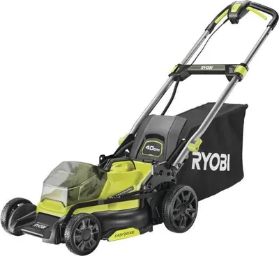 Image de Tondeuse poussée RYOBI 18V Brushless, Coupe 40 cm, Ramassage et Mulching, Sans Batterie ni Chargeur, RY18LMX40C-0