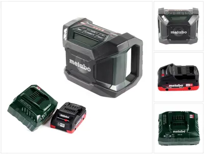 Produktbild von Metabo R 12-18 DAB+ BT Akku Baustellenradio 12-18 V DAB+ + 1x LiHD Akku 4,0 Ah + Ladegerät