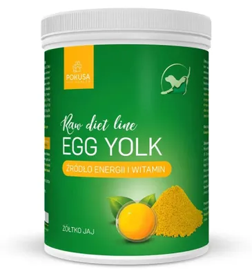 Produktbild von Pokusa Eigelbmehl 800g für Hunde & Katzen