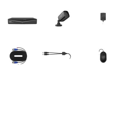 Zdjęcie produktu dla System kamer monitorujących, DVR 1080N, noktowizor, LILA, 1T
