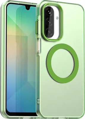 Produktbild von Magnetisch Hülle für Samsung Galaxy A17, Schlank Durchscheinend Matt Stoßfest Handyhülle Grün