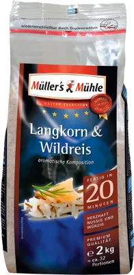 Produktbild von Reis Langkorn+Wilder   Müm.2Kg