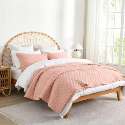 Produktbild von Wistown 3329 Tagesdecke 230x250 cm Rosa Mikrofaser