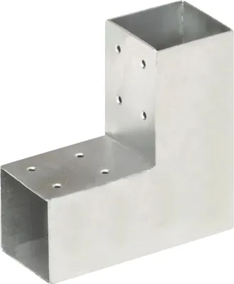 Immagine prodotto di vidaXL Connettore per pali 4 pz. A L in metallo zincato 71 x 71 mm