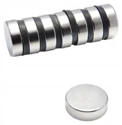 Image de Aimant néodyme cylindrique MW 20x6 N38, 5 pièces