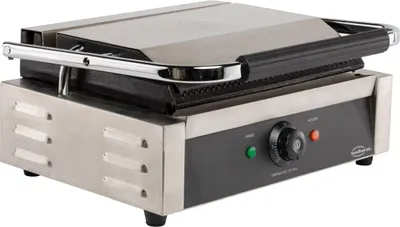 Produktbild von Gastro Kontaktgrill  Panini Grill 2,2 kW – professionell, mit Fettauffangschale