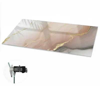Produktbild von Glas Tischplatte 140x70 cm – Tischauflage aus gehärtetem Glas – Glasplatte für Esstisch – Küchentischplatte aus Glas – Tischschutz Glas modern – Dekorative Glasplatte – Pflegeleichte Glastischplatte – Sicherheitsglas Tischplatte – Abstrakte Eleganz, KI-generiertes Bild