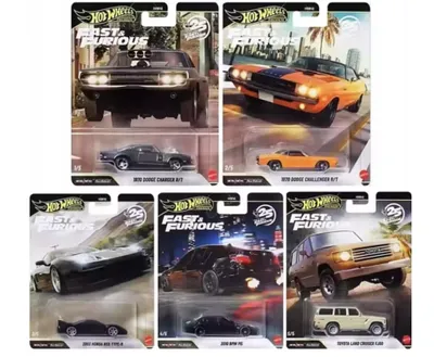 Produktbild von Hot Wheels Premium Fast & Furious Set 5 Fahrzeuge HNW46-979Q Dodge Charger R/T 1:64 Neu