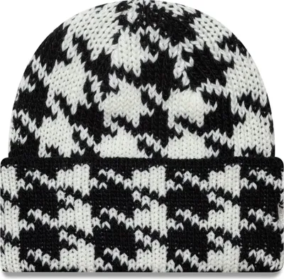 Image de New Era Bonnet Femme Hiver - HOUNDSTOOTH crème