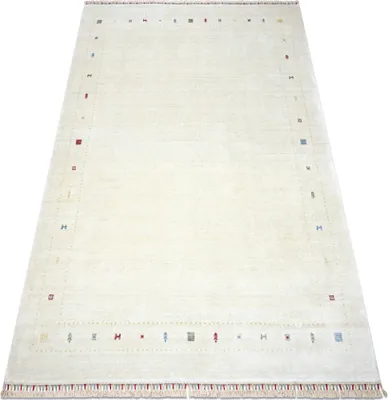 Produktbild von HERIZ A0987C Teppich Rahmen Sahne - Bambusgarn, exklusiv, stilvoll beige 200x290 cm