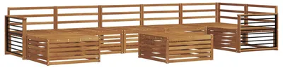 Produktbild von vidaXL Sofagarnituren 8 pcs Natur Massivholz Akazie