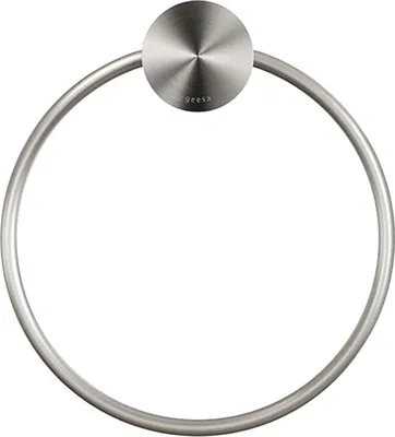 Produktbild von Geesa Handtuchhaken Wand Opal Handtuchring zum Bohren, Edelstahl gebürstet