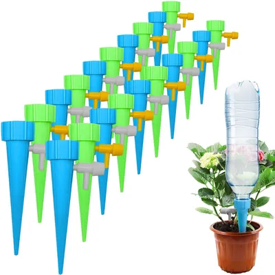 Image de Kit d'irrigation goutte à goutte, 20 pièces, réglable, pour plantes en pot
