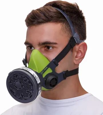 Produktbild von BLS Atemschutz-Halbmaske SGE46 mit Gewinde-Universalanschluss RD40  Größe