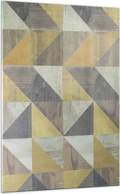 Produktbild von Bilder auf glas - Einteilig - Abstraktion Geometrisch Dreiecke - 70x100cm - Glasbilder - Wandbilder - Bilder - Wanddekoration aus Glas - Glas Bilder - Wandbild auf Glas - GPA70x100-4884